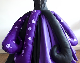 Ursula Sea Witch Costume, Tentacle Belt, Corset, Adult Halloween Cosplay
