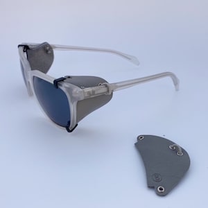 Protections latérales Blinkset pour lunettes de soleil style glacier Protections latérales amovibles fabriquées à partir de restes de cuir pour protéger vos yeux en extérieur image 9