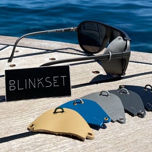 Protections latérales Blinkset pour lunettes de soleil style glacier image 1