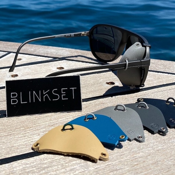 Blinkset side shields for sunglasses glacier style