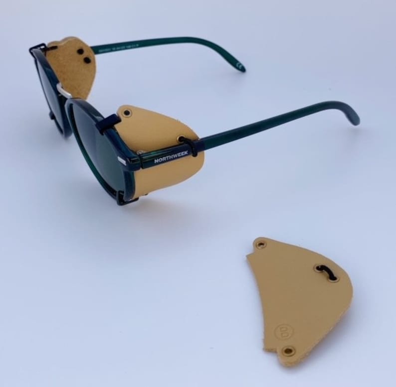 Protections latérales Blinkset pour lunettes de soleil style glacier Beige