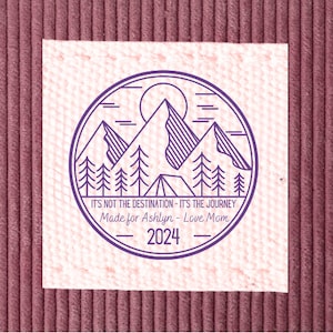 square label for quilt tag/personalized label/customized quilt label/blanket label/made with love/blanket tag/handmade/knit tag/crochet tag