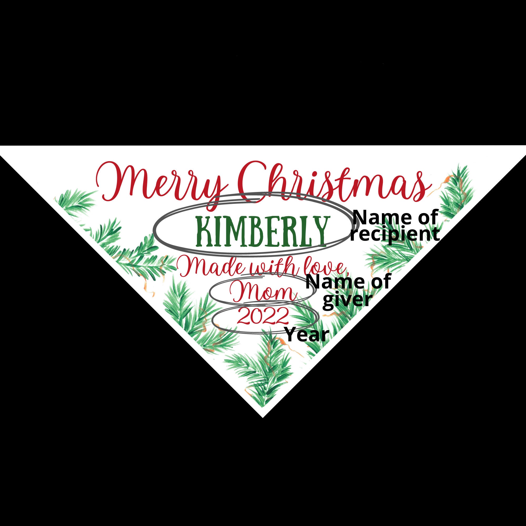 Christmas Quilt Label Etsy