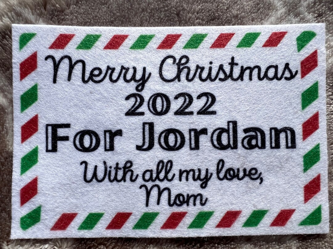 Merry Christmas Quilt Label/personalized Label/customized Quilt Label