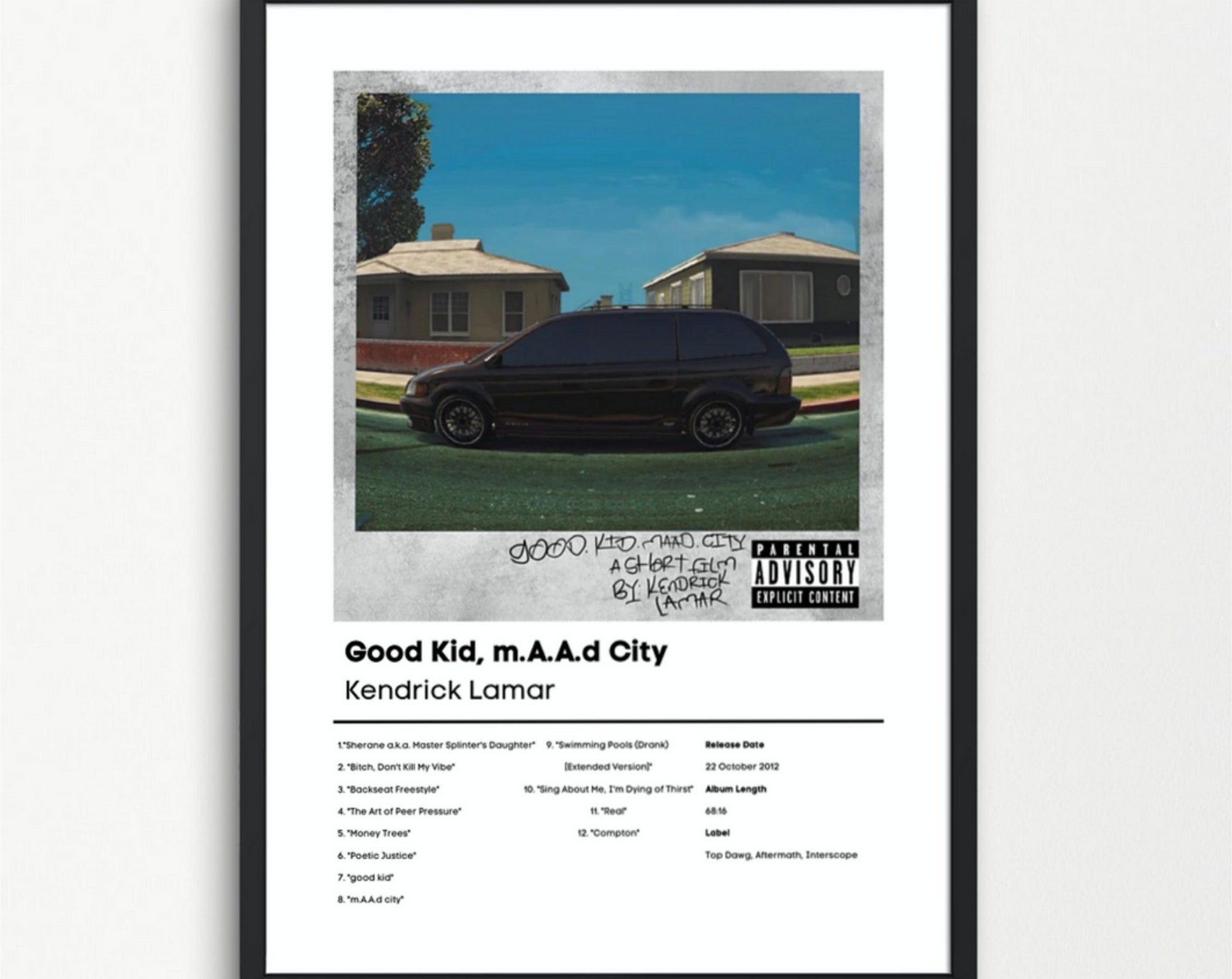 Kendrick Lamar, Good Kid, M.A.A.d City Album Cover Art