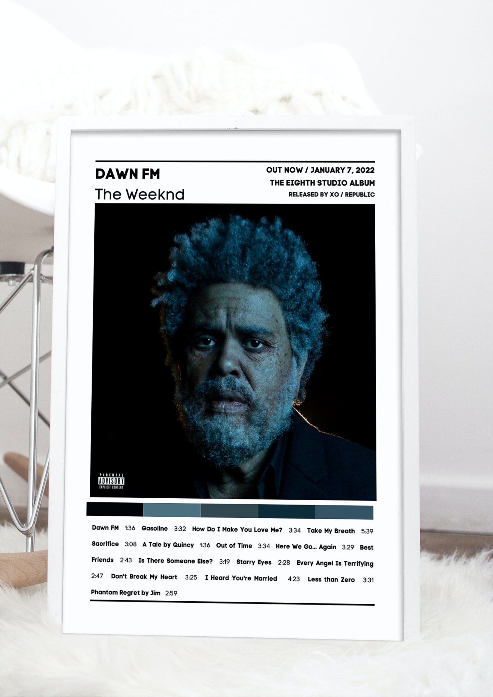The Weeknd Dawn FM Fan Art Album Cover
