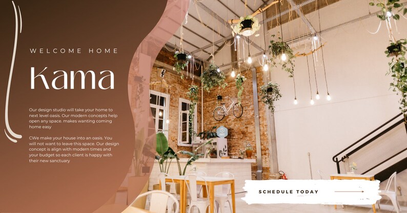 Canva Template Interior Designer Website, Design Website Template ...