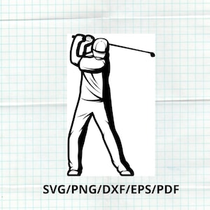 Jugador de golf SVG, Golf SVG, Masters Golf, Golf Club SVG, Golf Png, Golf Art, Golf Wall Art, Descarga instantánea para uso comercial comercial