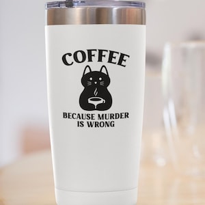 Tasse à café sarcastique pour les amateurs de caféine impertinents, design de chat unique, cadeau parfait pour papa chat
