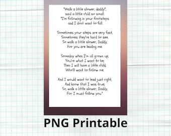 Dad Birthday Gift, Father Poem Print, Gift From Daughter, Father's Day Gift, Dad Poem Wall Gift for Dad