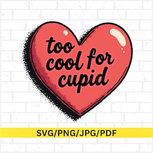 Funny Valentine Shirt Svg, grappige anti-Valentijnsdag Shirt Design, sarcastische liefdescitaat voor Cricut & silhouet, één AF-cut-bestand