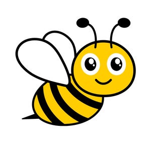 Eigenzinnige bij clipart png, grillige hommel of honingbij sublimatie, leuke grappige bij illustraties voor T-shirts en ambachten