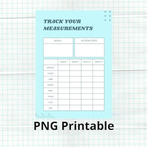 Body Measurement Tracker printable,  Body measurement tracker woman, Body sculpting chart, Body sculpting tracker