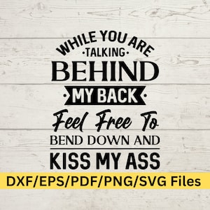 Citations drôles SVG, design impertinent pour tasses, t-shirts et plus encore - Arrêtez les commérages, embrassez-moi