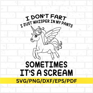 Funny Fart SVG - I Love to Fart digitale download voor Cricut - humoristisch gesneden bestand voor knutsel- en doe-het-zelfprojecten