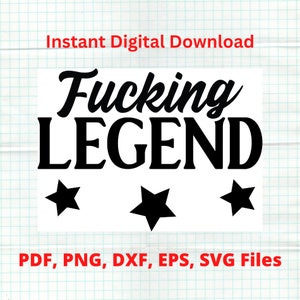 Ficken Legende SVG | Lustige Vatertag & Ruhestand Designs | Einzigartige Dad-Grafik, perfektes Geschenk für ihn