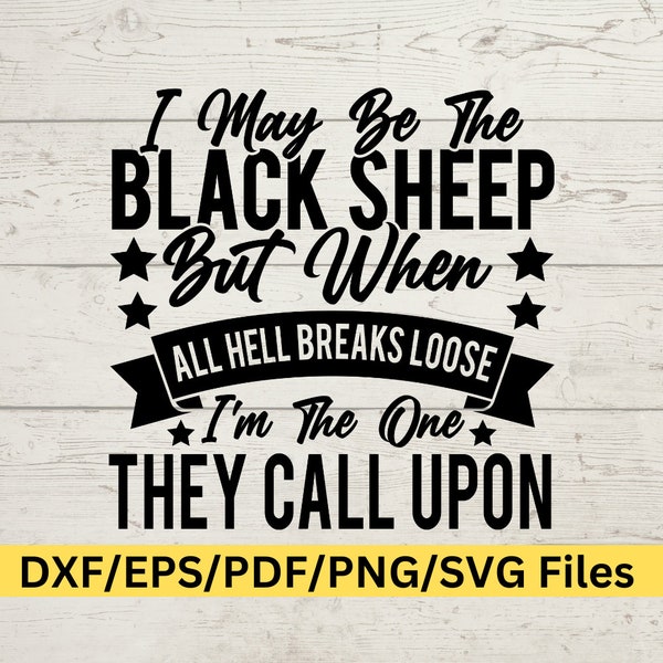 Black Sheep SVG, Black Sheep PNG, Black Sheep Wall Art, Black Sheep Of The Family, Black Sheep Of The Family PNG