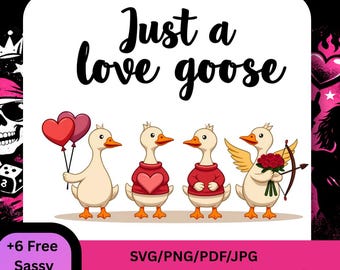 Oca sciocca di San Valentino PNG, Oca di San Valentino PNG, Oca divertente PNG, San Valentino carino PNG, Anatra di San Valentino PNG, Cuore di San Valentino PNG