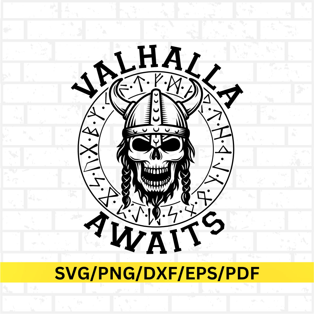 Norse Mythology Viking Png, Viking Wall Decor, Vikings Valhalla Design Norse Viking Svg