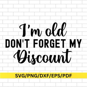 Engraçado Velho SVG, Design de Desconto Sênior Humorístico, Clipart de Mulher Velha, Envelhecendo PNG, Arte de Envelhecimento Atrevida