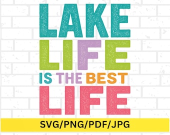 Lake life png, Retro lake vibes shirts for woman design file, Lake sublimation design downloads, Rainbow colors lake beach clipart files