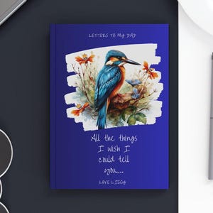 Diario de duelo, Cuaderno de cartas a mi papá, Diario de tapa dura para afrontar la pérdida, Libro de recuerdos, Diario de recuerdos del padre, Escritura conmemorativa