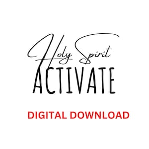 Holy Spirit Activate PNG Gifts of the Holy Spirit Clipart Funny Christian Quotes Design Viral Best Seller