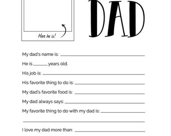 All about my dad Png Printable, Gift for Dad, Fathers Day Gift, Dad Birthday Gift, Dad Gift, Dad BDay Gift, Dad Gifts From Daughter