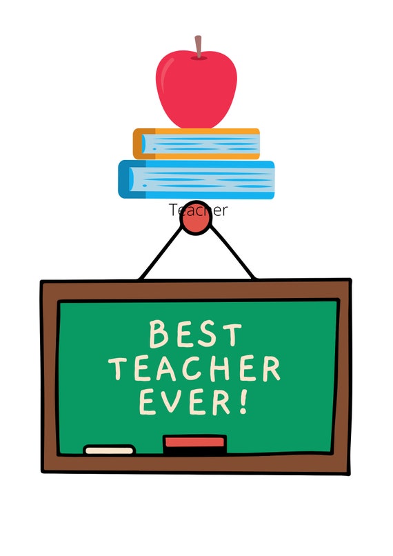 Best Teacher Ever Printable | Etsy