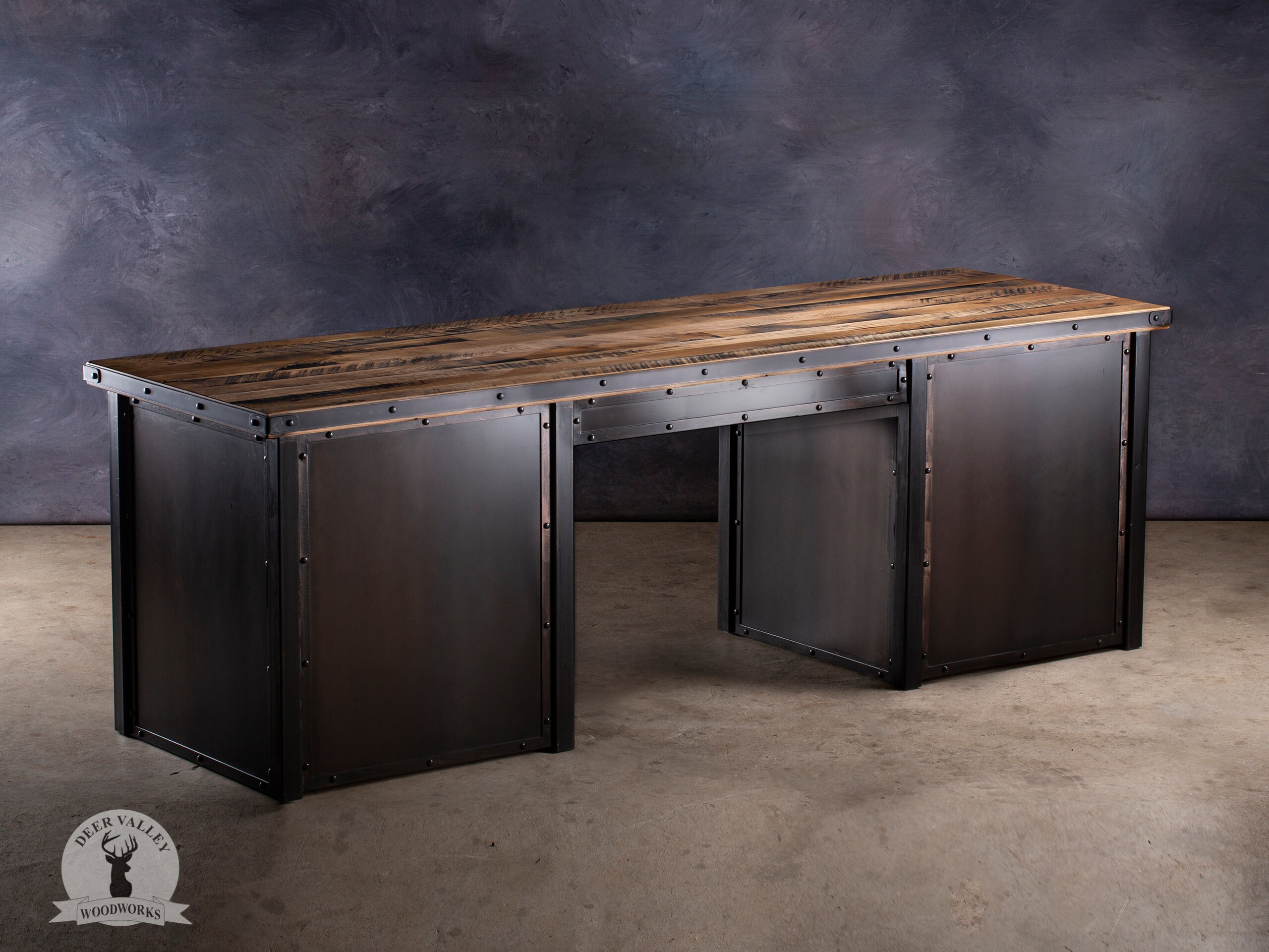Metal executive desk discount