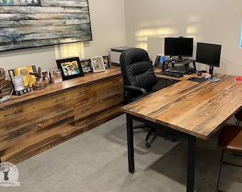 U shaped computer desk deals