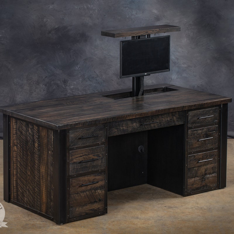 Reclaimed Wood Desk - Etsy