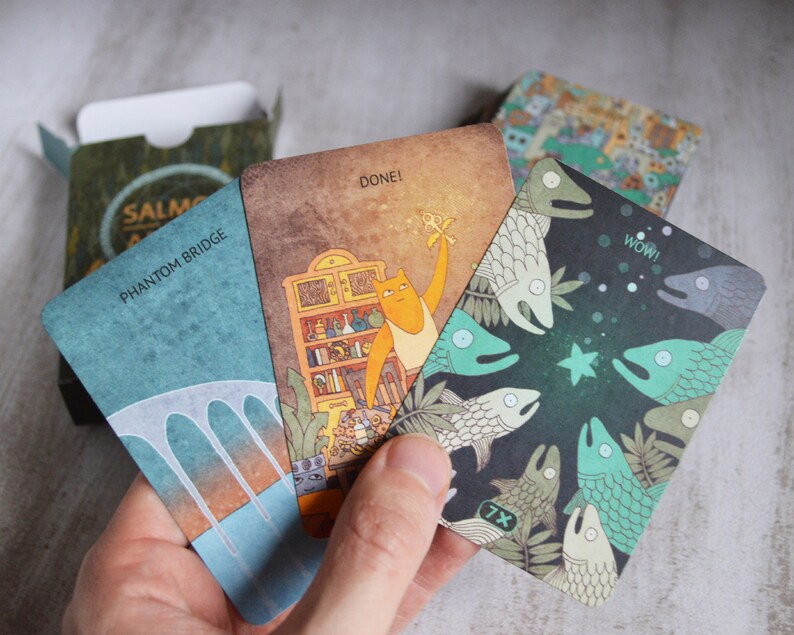 Oracle Deck Salmon Advice Vol 5, 54 Cards, Animal Cards, Bird Cards