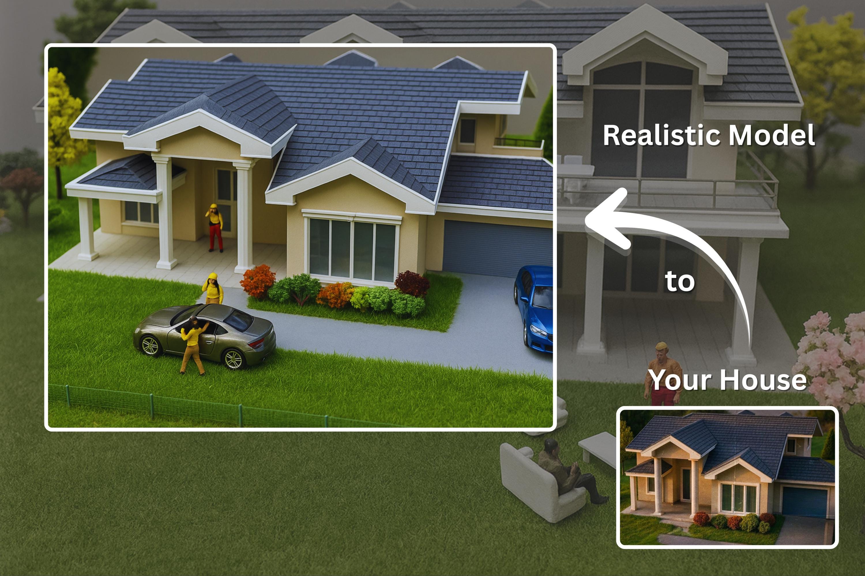 Model House Purchase Custom Home Replica Model | Realistic Miniature House | Personalized ...