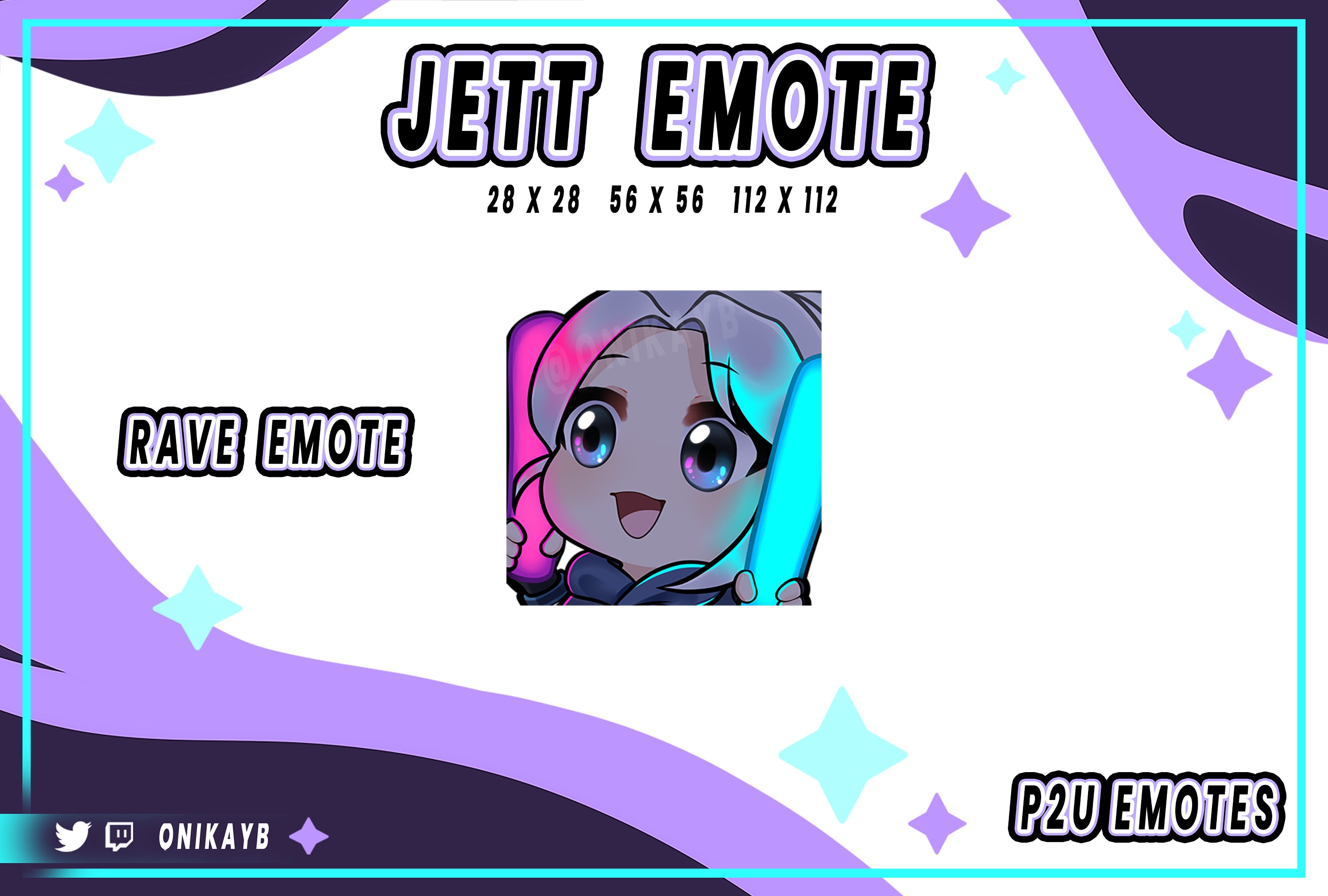 Valorant Rave Rave Valorant Jett Rave Emote for Twitch and Discord - Etsy