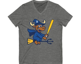 Etsy Moose : orignal des Mariners de Seattle. Taille adulte - Col en V