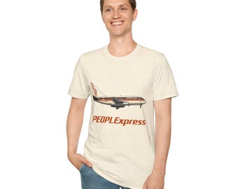 T-shirt avion rétro EXPRESS | Graphique aéronautique vintage des années 80