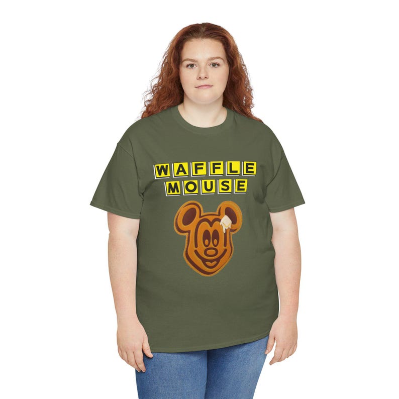 Waffle Mouse T-Shirt | Mickey Waffle Face image 9