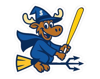 Seattle Mariners Etsy witch moose sticker cut