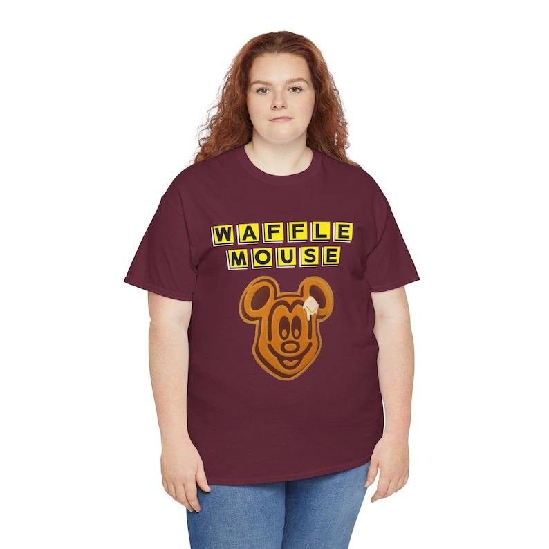 Waffle Mouse T-Shirt | Mickey Waffle Face image 6