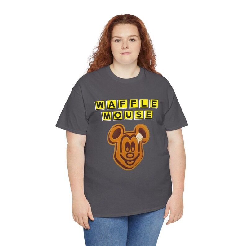 Waffle Mouse T-Shirt | Mickey Waffle Face image 12