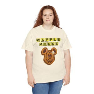Waffle Mouse T-Shirt | Mickey Waffle Face image 8