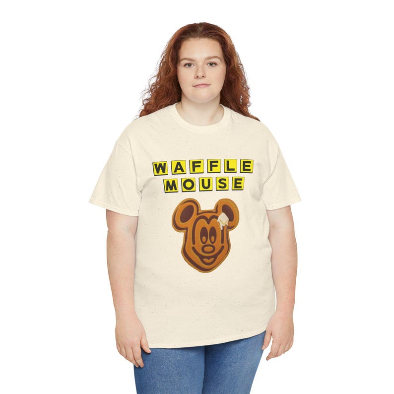 Waffle Mouse T-Shirt | Mickey Waffle Face image 8