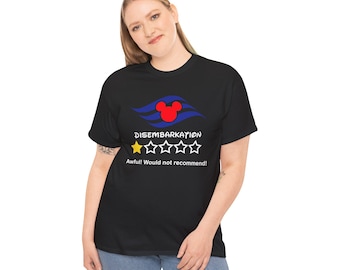 Disney Cruise Disembarkation review shirt