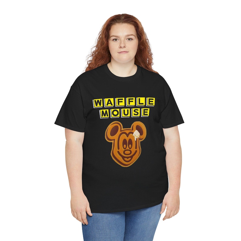Waffle Mouse T-Shirt | Mickey Waffle Face image 3