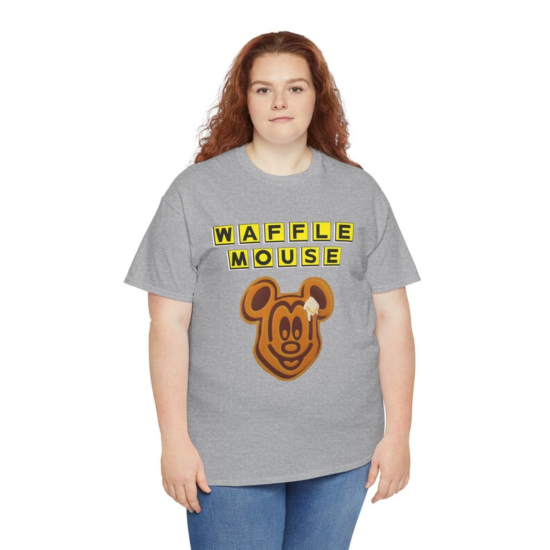 Waffle Mouse T-Shirt | Mickey Waffle Face image 1