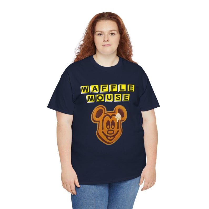 Waffle Mouse T-Shirt | Mickey Waffle Face image 14