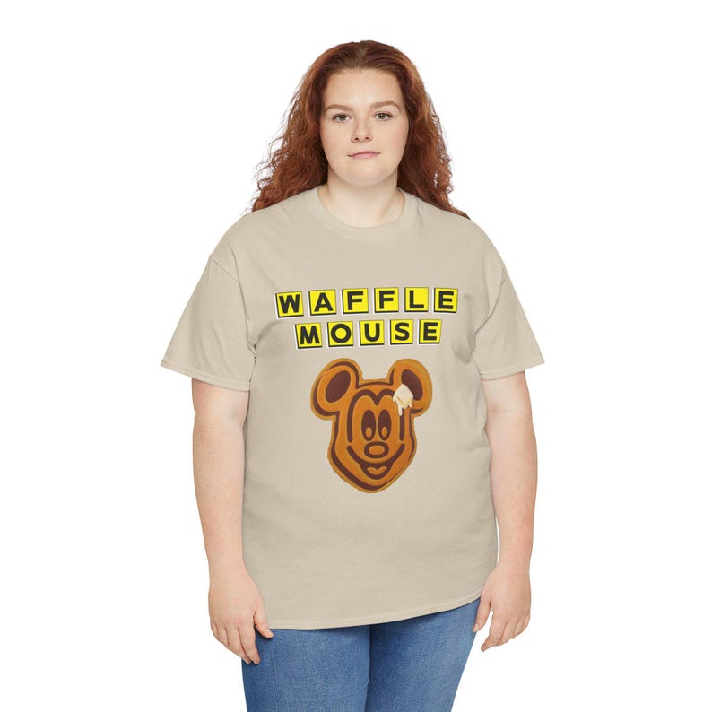 Waffle Mouse T-Shirt | Mickey Waffle Face image 4