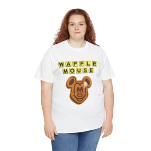 Waffle Mouse T-Shirt | Mickey Waffle Face image 2
