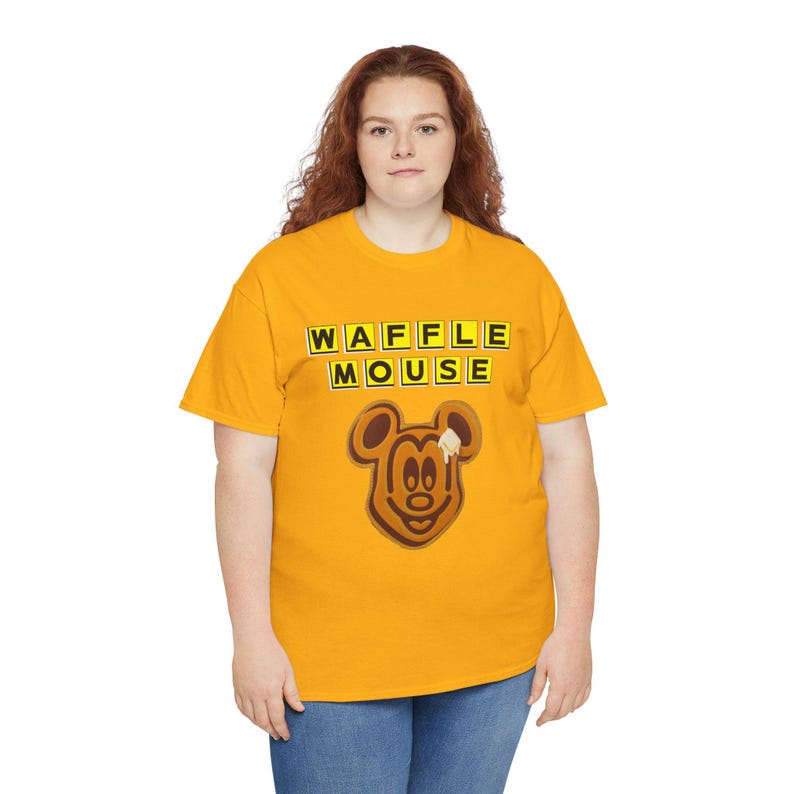 Waffle Mouse T-Shirt | Mickey Waffle Face image 5